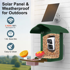 birdsnap PAV Bird Feeder in dark green color