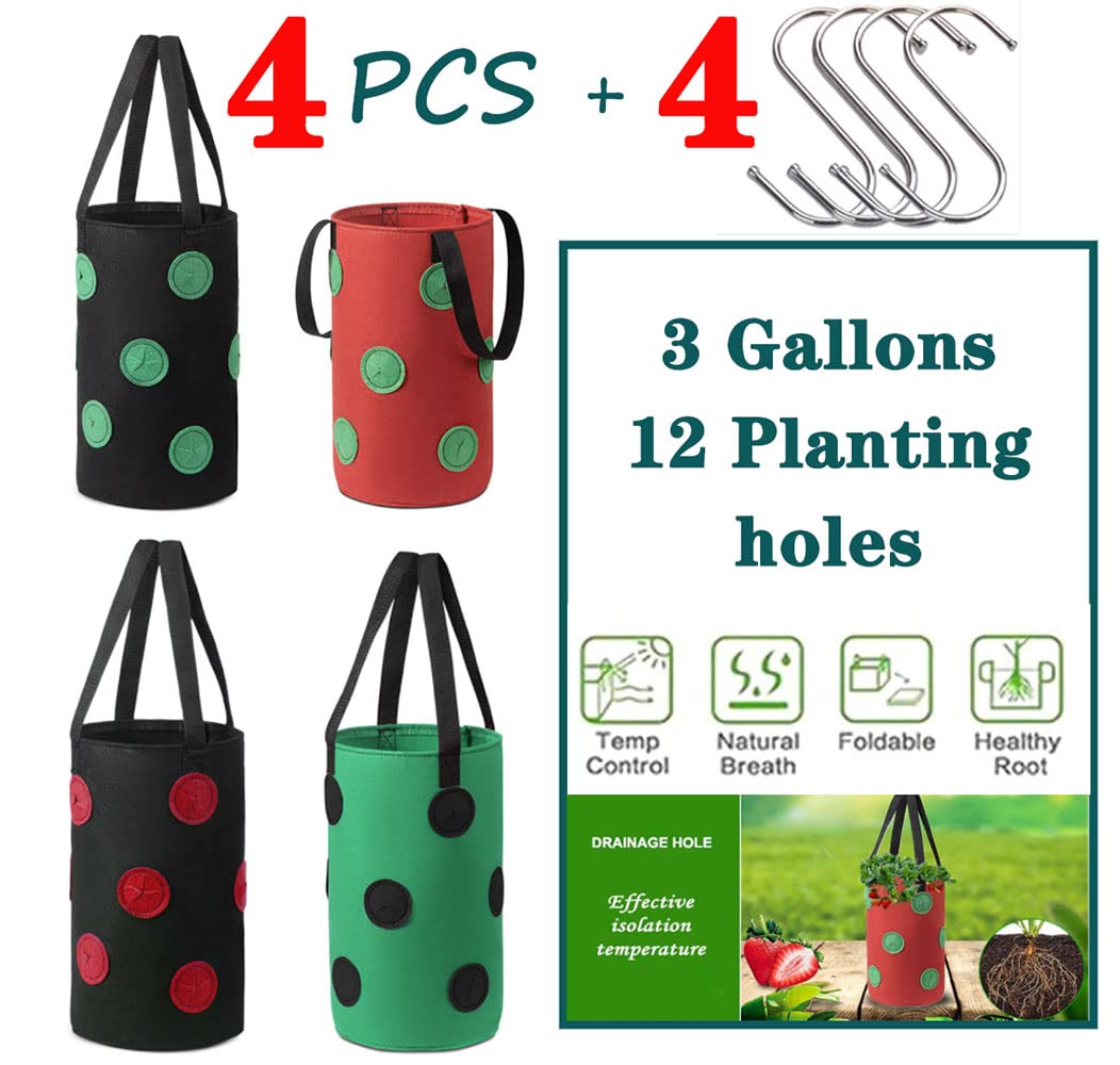 Birheatry Hanging Planter Bags showing installation hooks