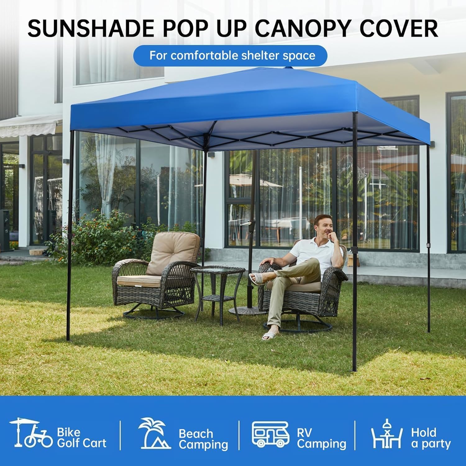 Birodeko canopy top showing heat-sealed seams