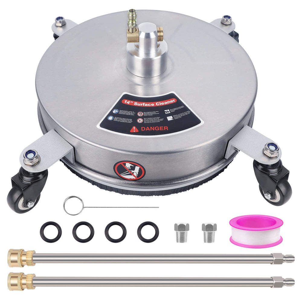 Biswing 14 inch pressure washer surface cleaner front view