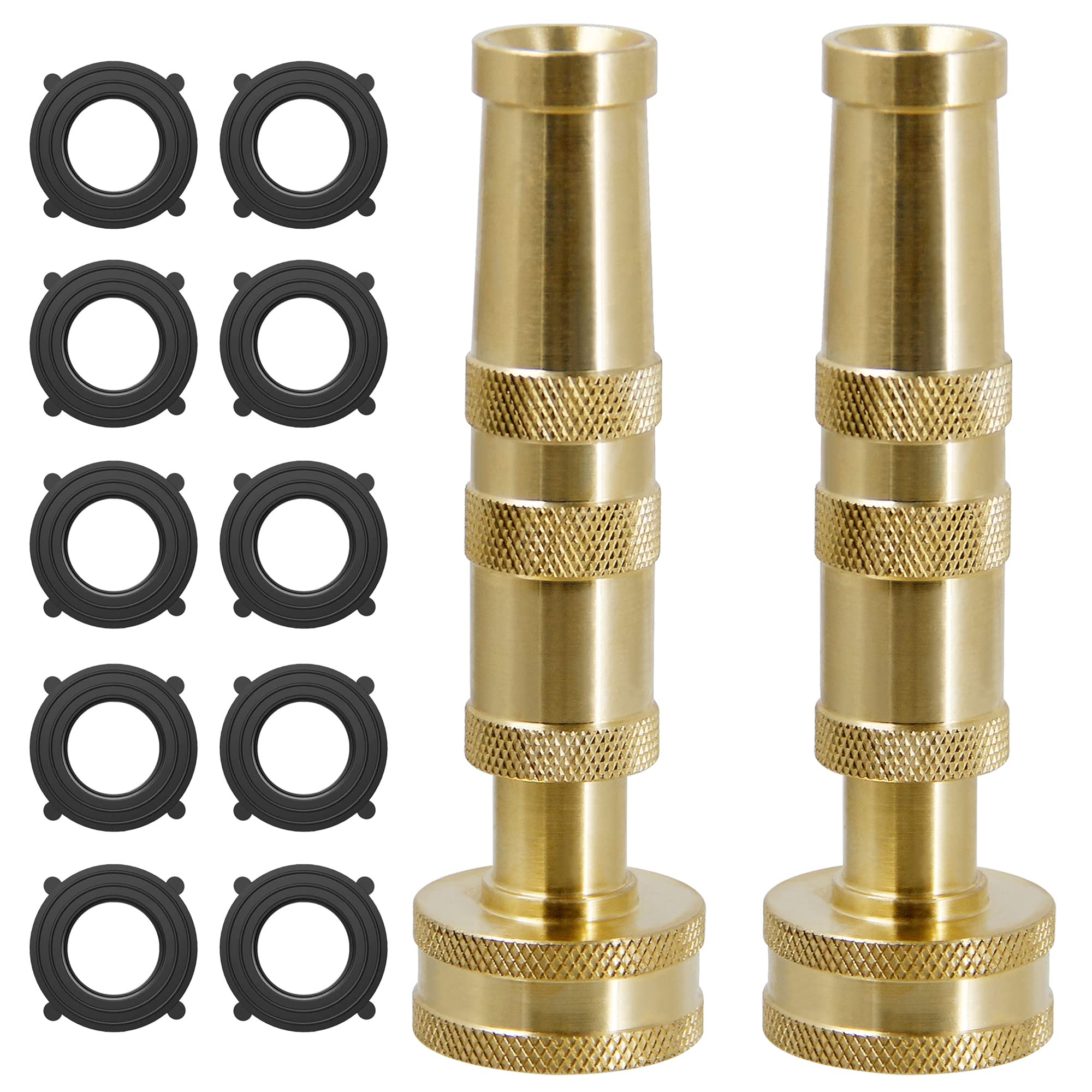 Biswing Brass Hose Nozzles front view showing durable construction