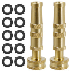 Biswing Brass Hose Nozzles front view showing durable construction