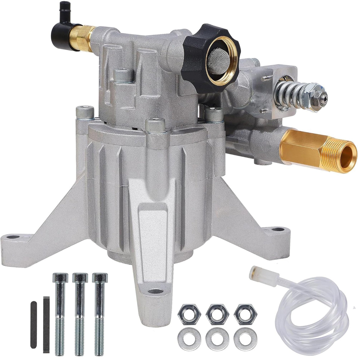 Biswing Pressure Washer Pump front view with 7/8 inch shaft