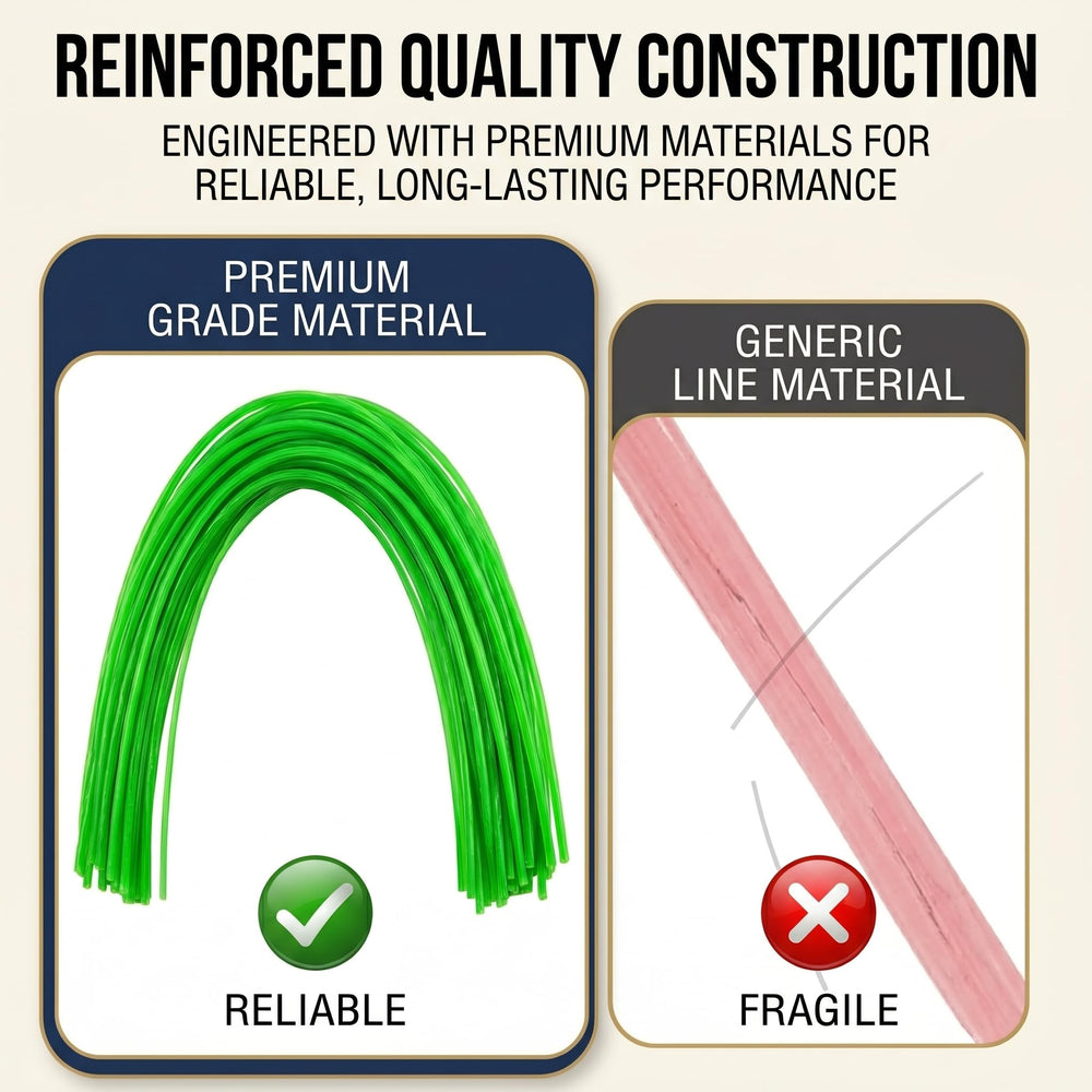 BIUVWVZ 0.155-Inch Trimmer Line in use on a lawn