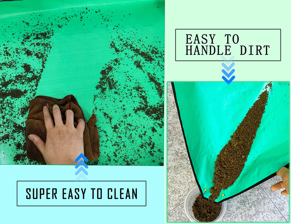 BIUWING Plant Repotting Mat folded for easy storage