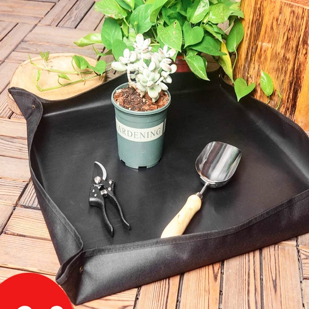 BIUWING Plant Repotting Mat showing waterproof surface