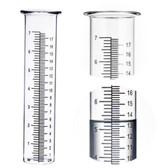BIUWING rain gauge replacement tube glass with standard inch increments