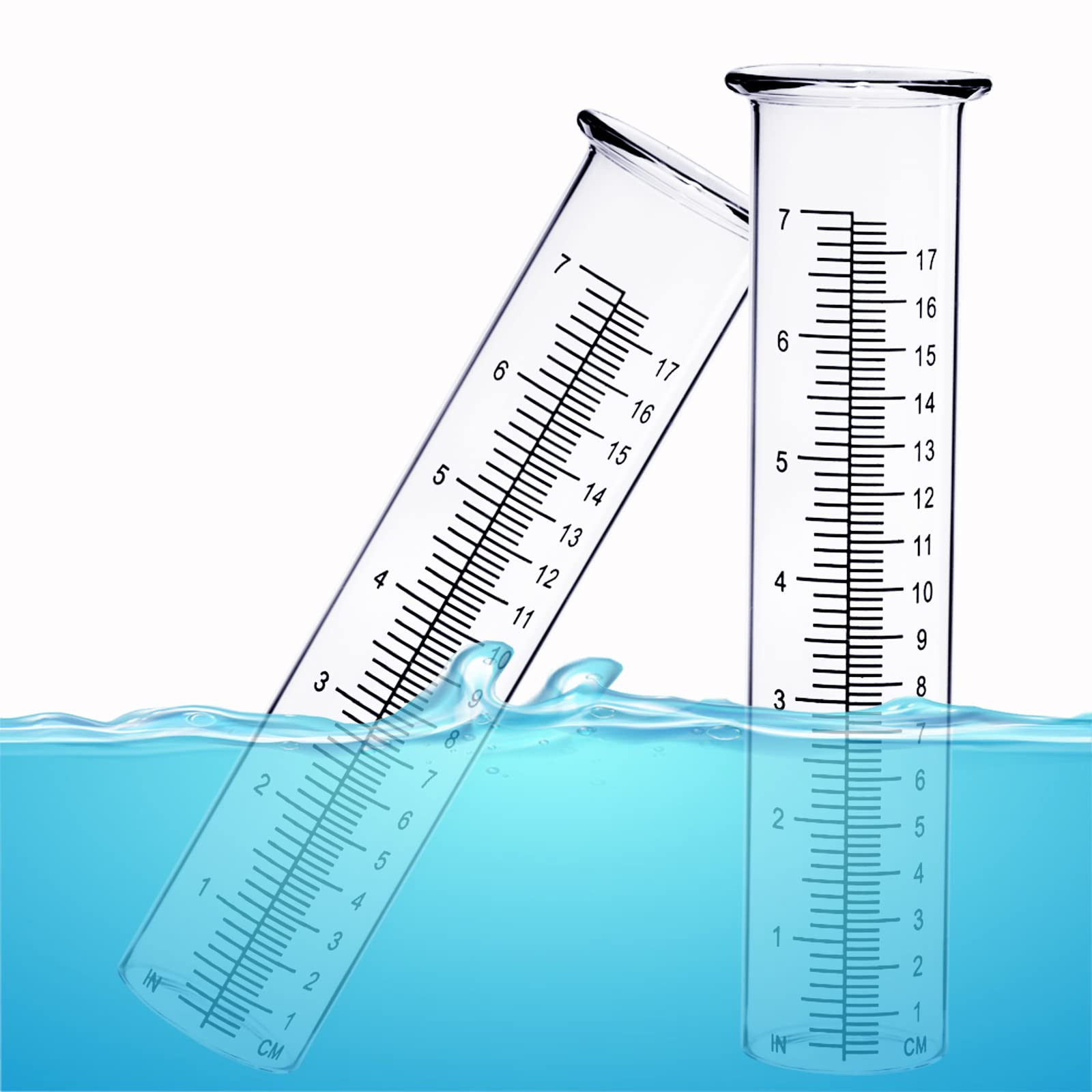 BIUWING rain gauge tube package with two pieces and brush