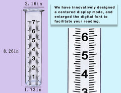 BIUWING rain gauge tube placed in garden for outdoor use