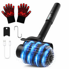 BIZEG Electric Grill Brush front view with ergonomic handle