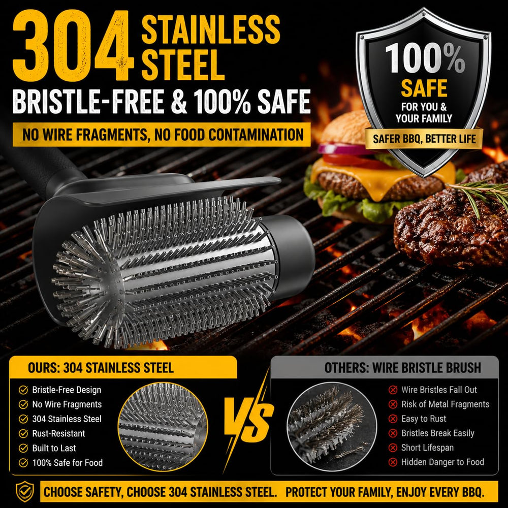 BIZEG Electric Grill Brush packaging and specifications
