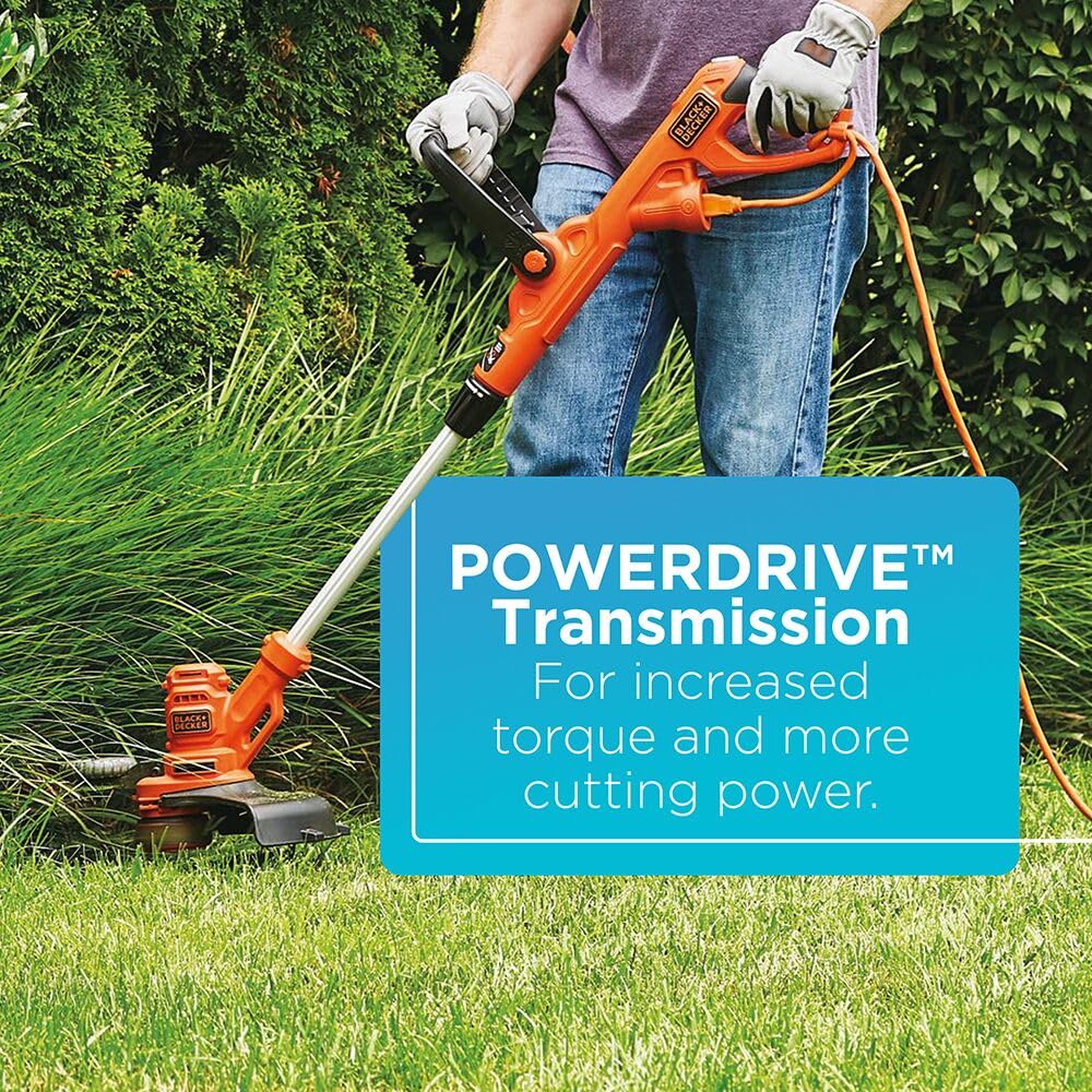 BLACK+DECKER 14-Inch Electric Weed Wacker adjustable handle