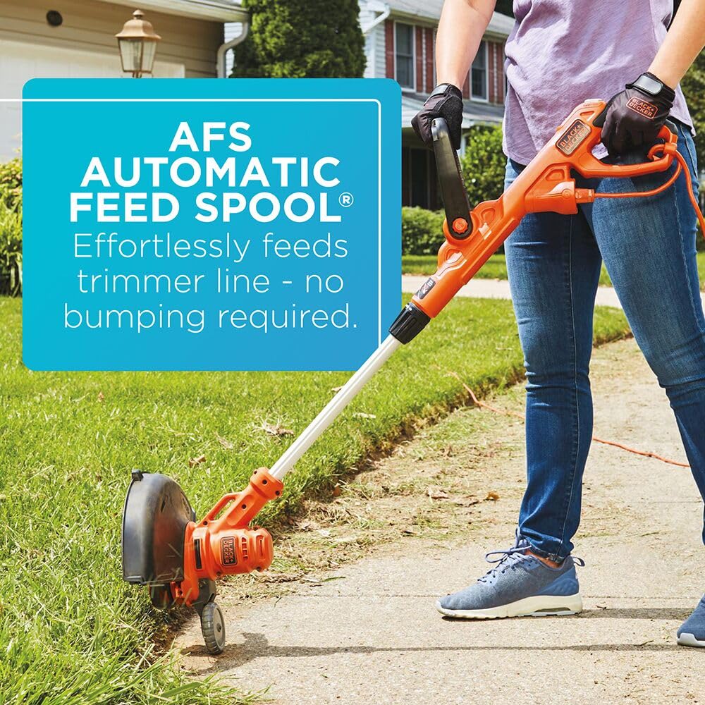 BLACK+DECKER 14-Inch Electric Weed Wacker automatic feed spool detail