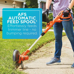 BLACK+DECKER 14-Inch Electric Weed Wacker automatic feed spool detail