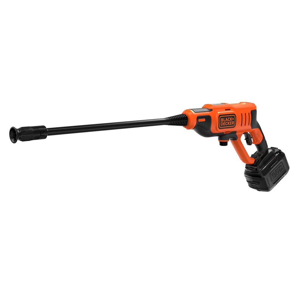 BLACK+DECKER 20V MAX Pressure Washer front view with adjustable nozzle