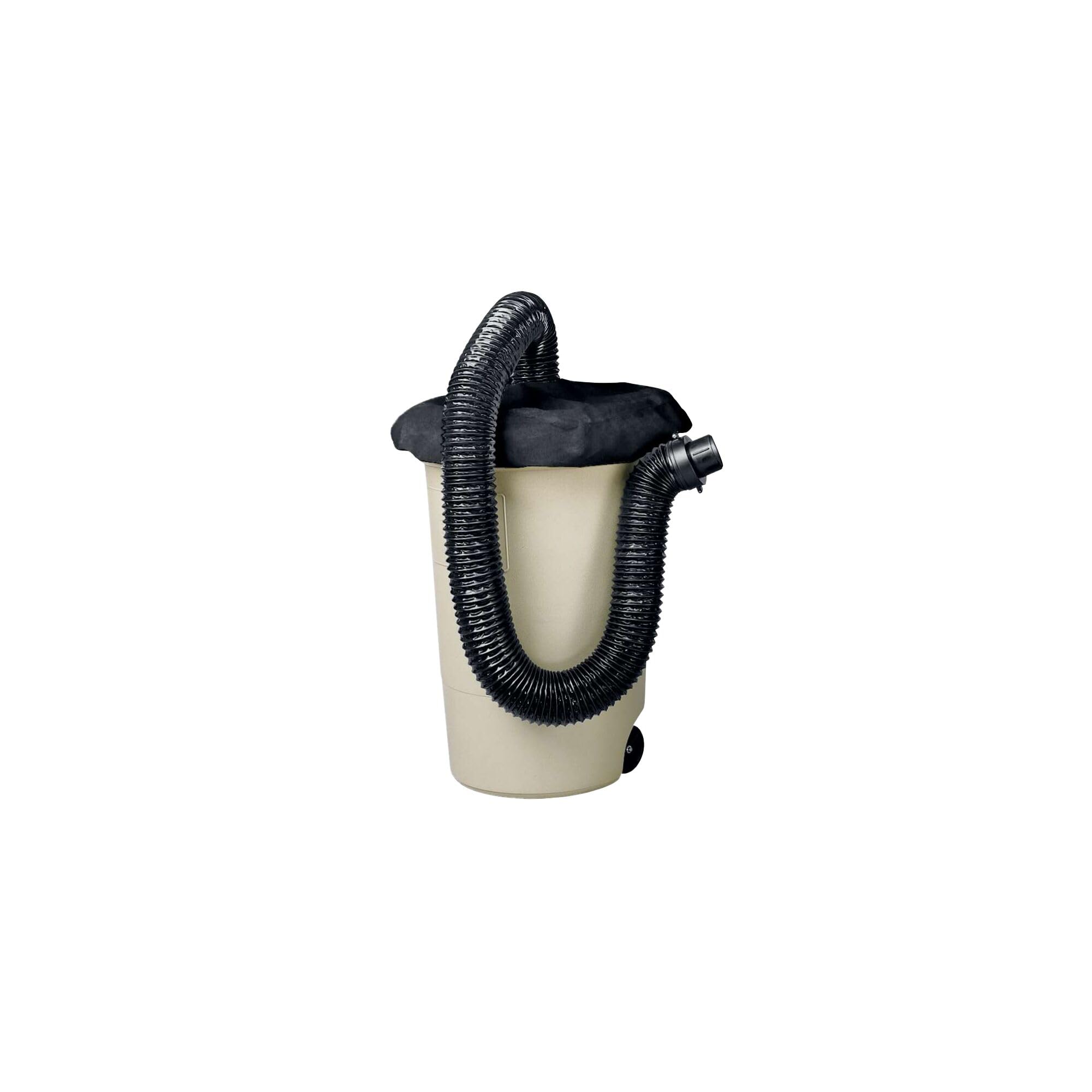 BLACK+DECKER Leaf Blower Hose connecting to trash can