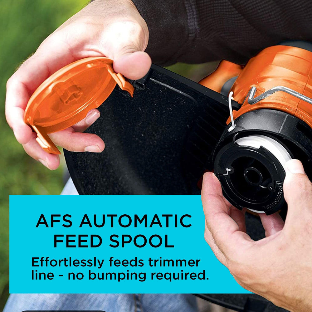 BLACK+DECKER spool side view showing line