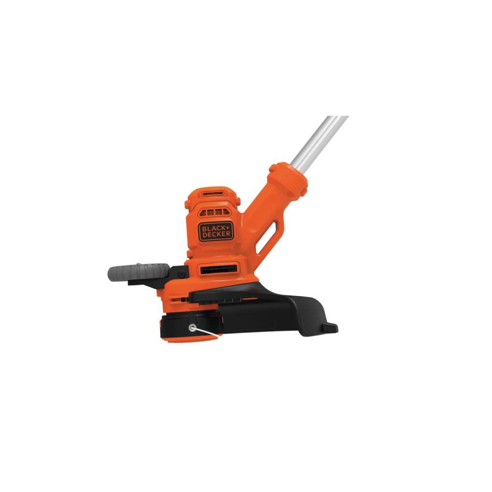 BLACK+DECKER String Trimmer showing EASYFEED feature