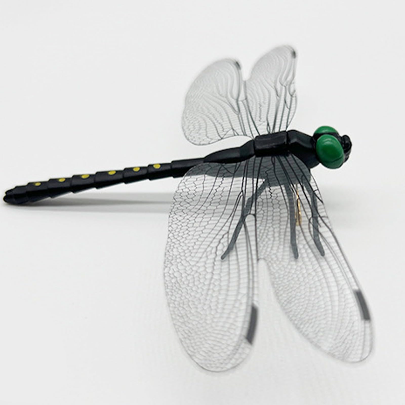 Black Dragon Fly Clip inserted in a garden pot