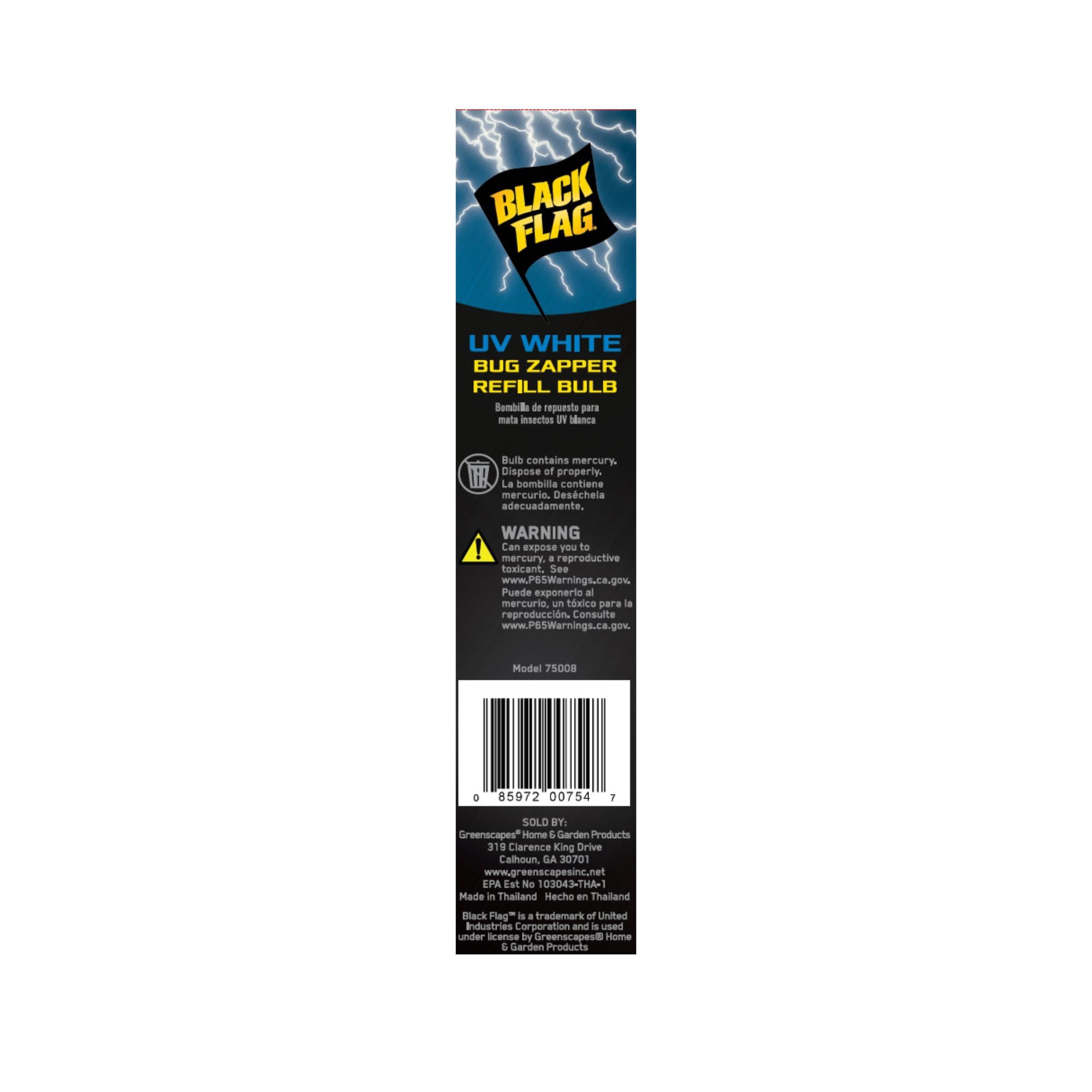 Black Flag BB-10WHT 15W Replacement Bulb front view