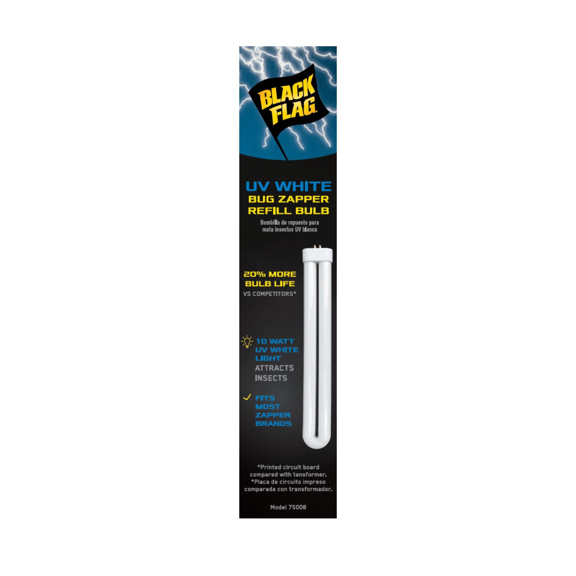 Black Flag BB-10WHT 15W Replacement Bulb side view