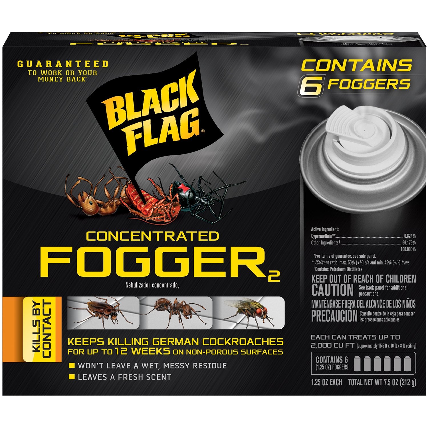 Black Flag Concentrated Fogger aerosol can front view