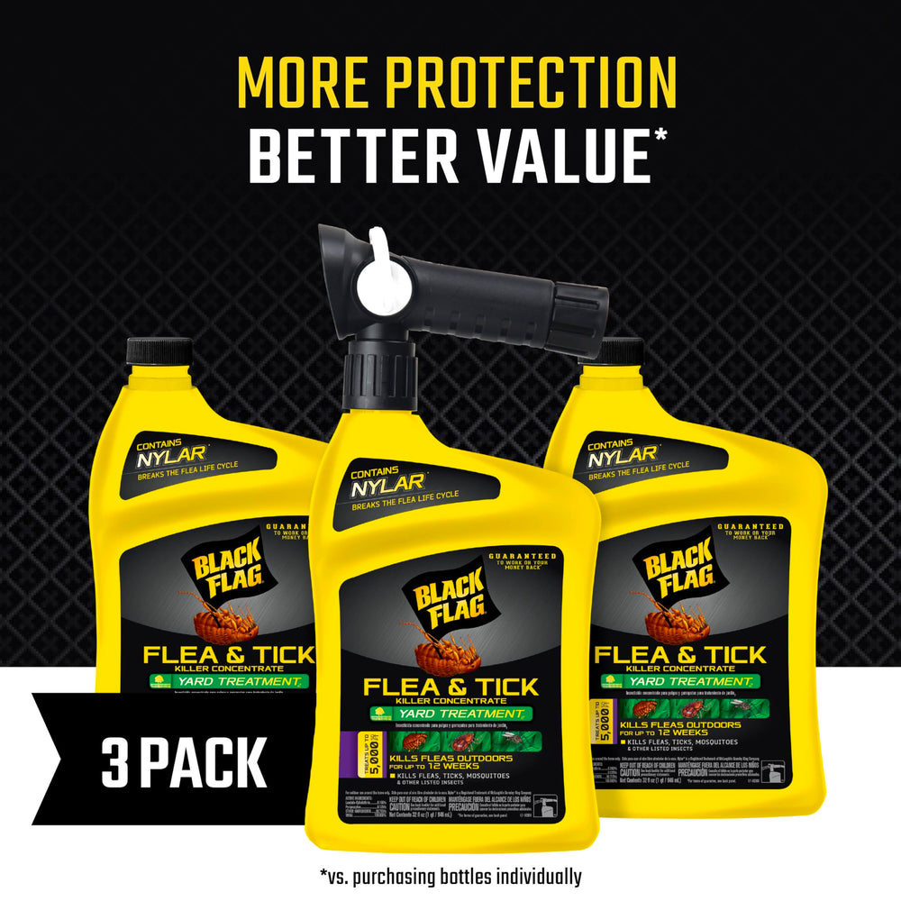 Black Flag Flea and Tick Killer Concentrate yard hose connection sprayer