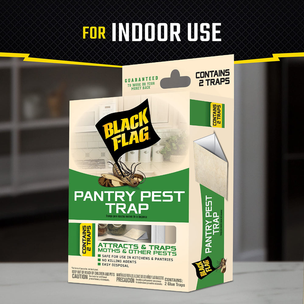 Black Flag Pantry Pest Trap side view showing dimensions