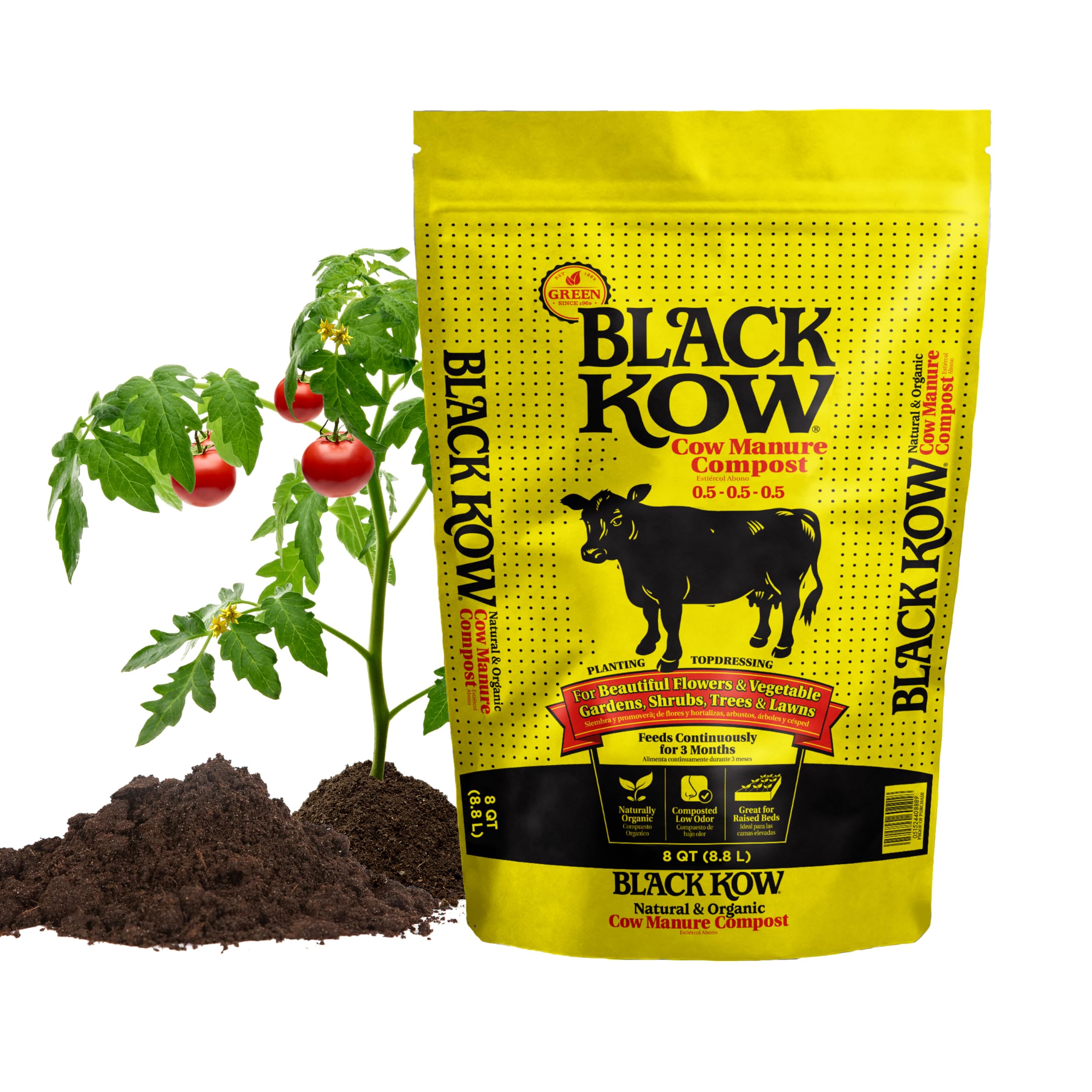 Black Kow Cow Manure Fertilizer packaging details