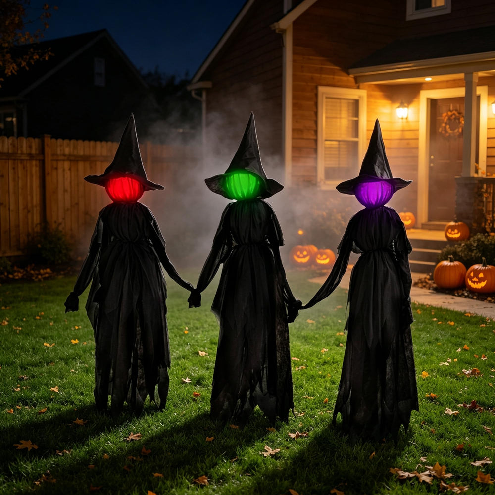Black ragged clothing of winemana Halloween witches