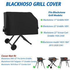 Blackhoso Griddle Cover showing waterproof material close-up