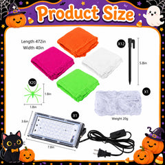 Blacklight included with PURPLE STAR 1N spider web kit