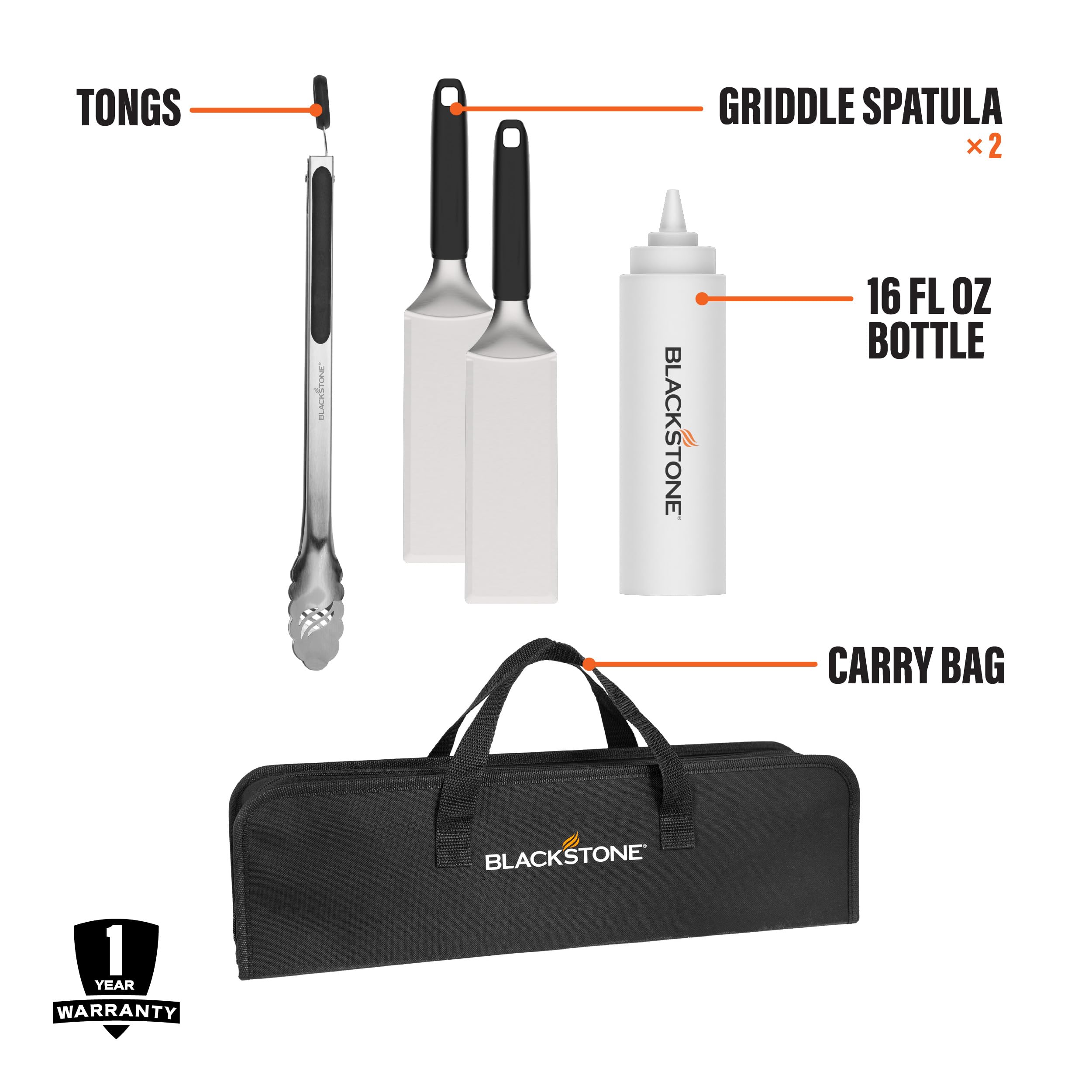 BLACKSTONE classic tong included in the griddle toolkit