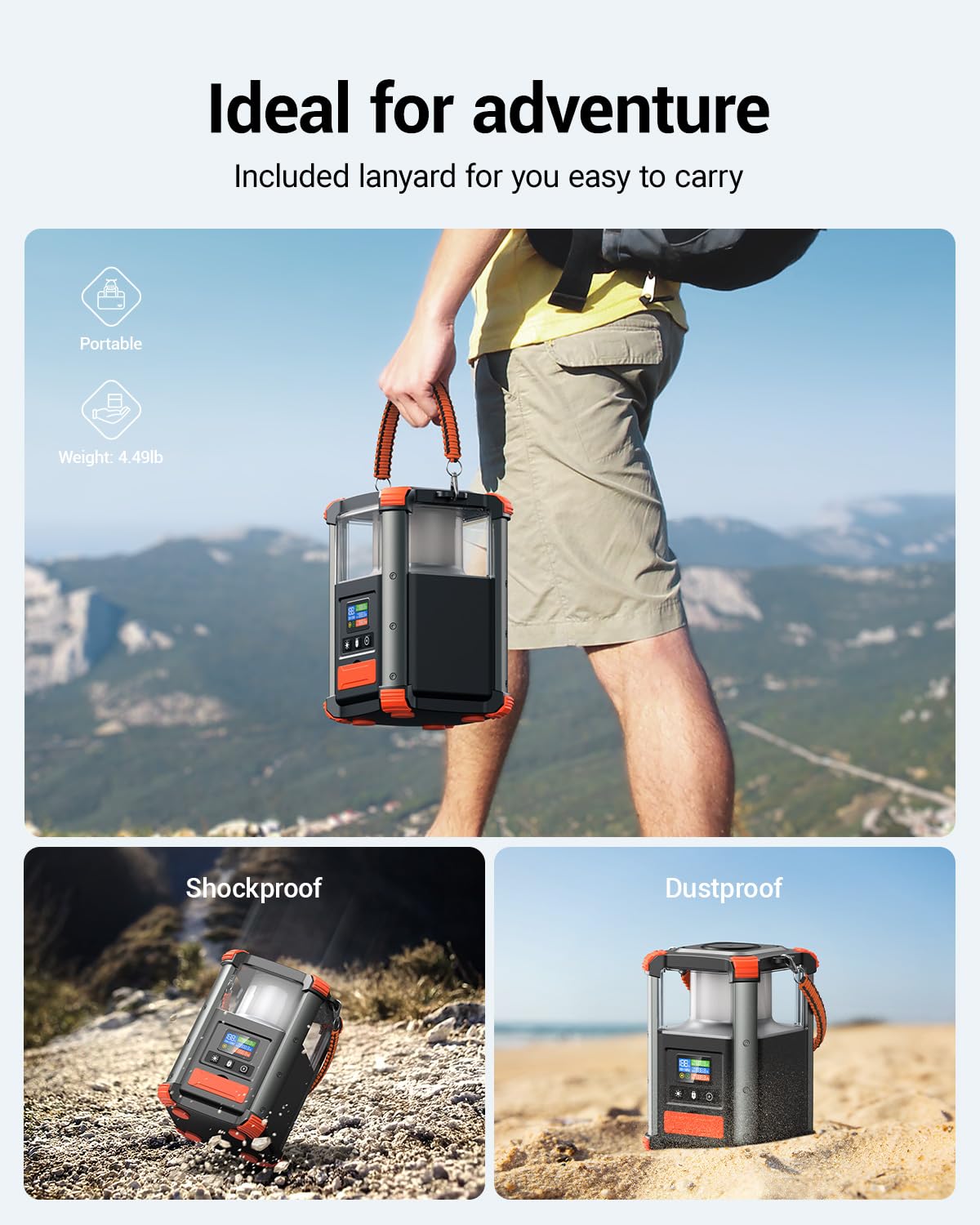 BLAVOR Power Bank Station in outdoor camping setting