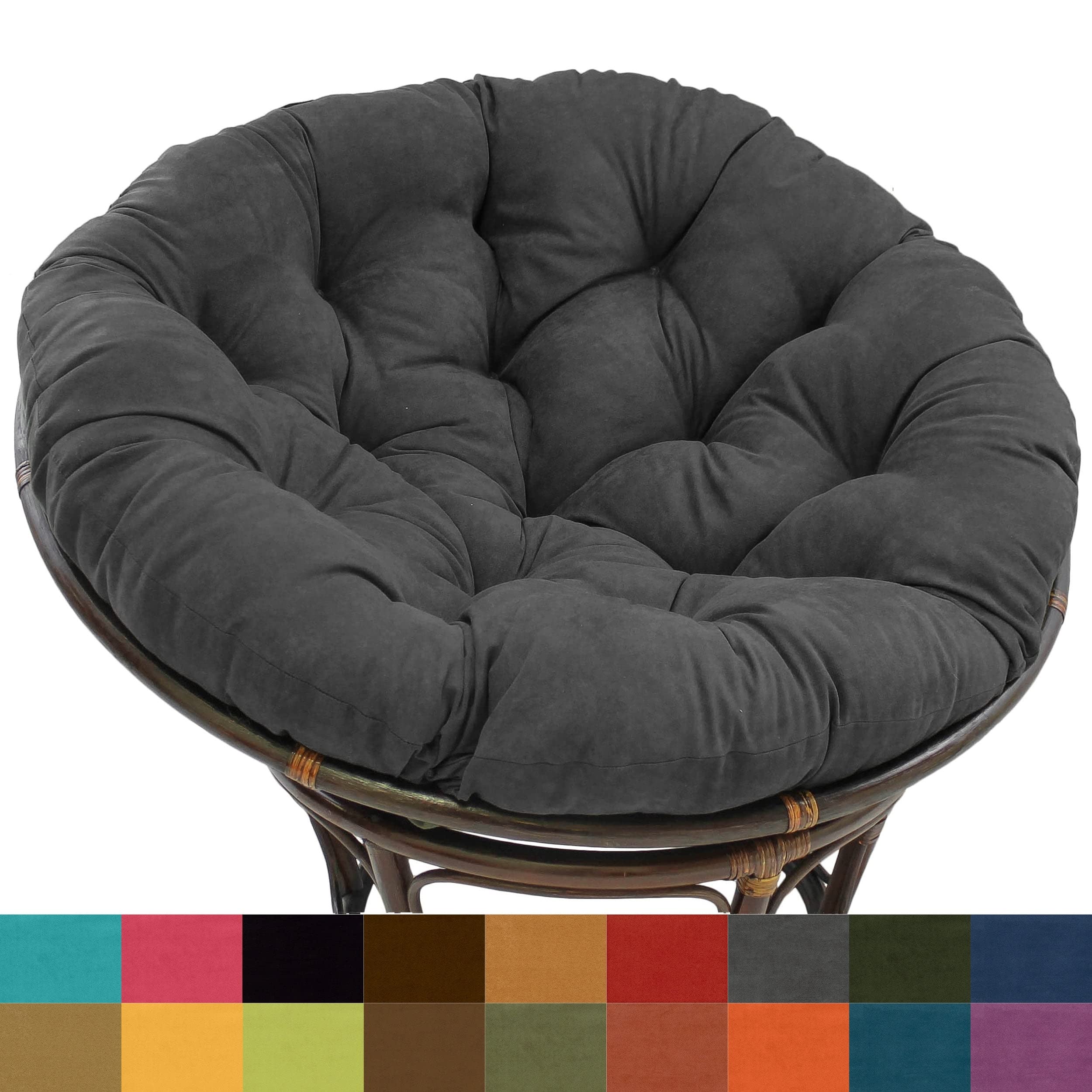 Blazing Needles Papasan Chair Cushion showing tufted design