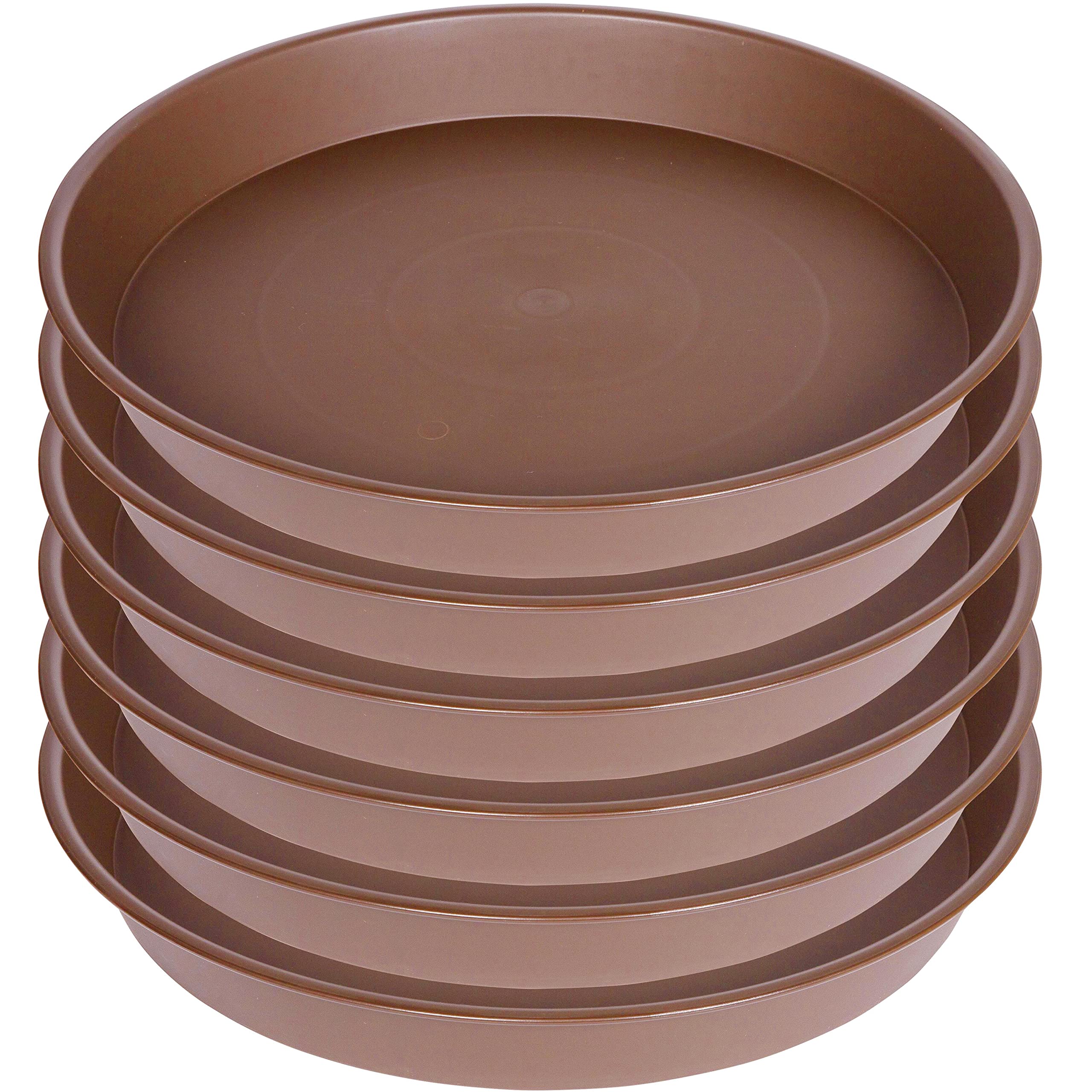 Bleuhome 12-inch plant saucer chocolate colour front view