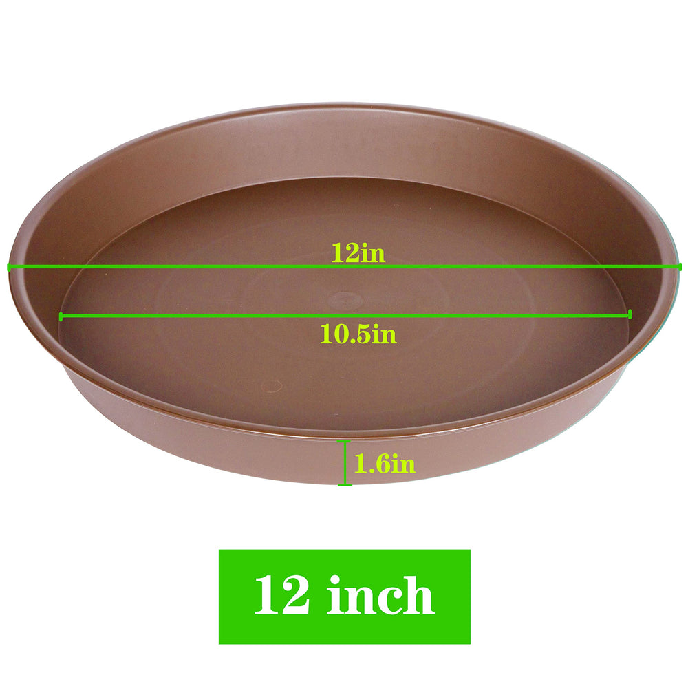 Bleuhome 12-inch plant saucer stacked for easy storage