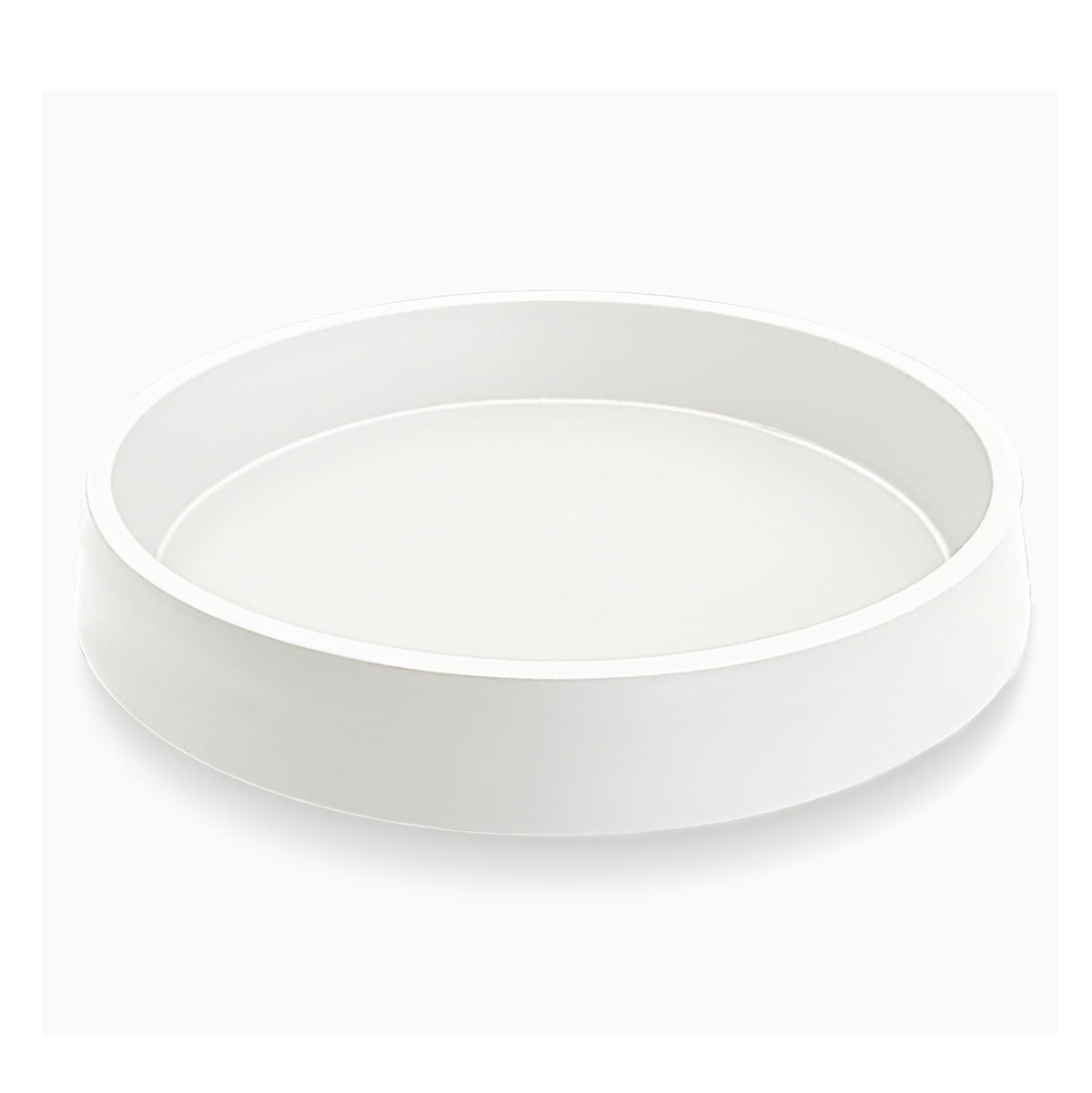 Bleuhome 12 inch plant saucer tray front view in white