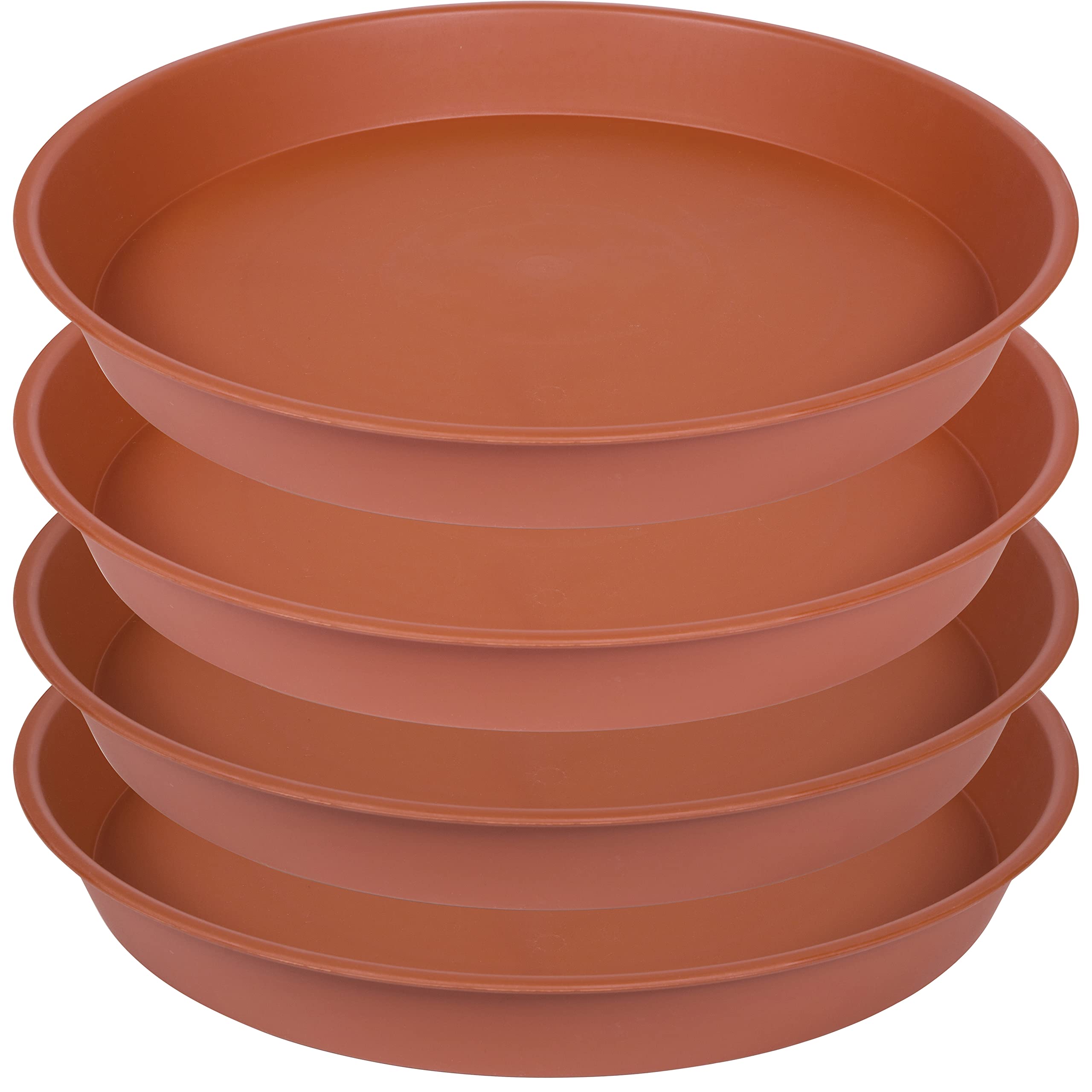 Bleuhome 14 inch terracotta plant saucer front view