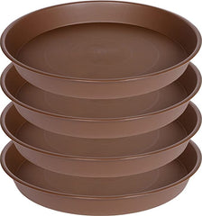 Bleuhome 16-inch plant saucer chocolate colour front view