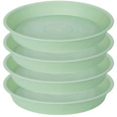 Bleuhome 16 inch plant saucer pack of four in light green