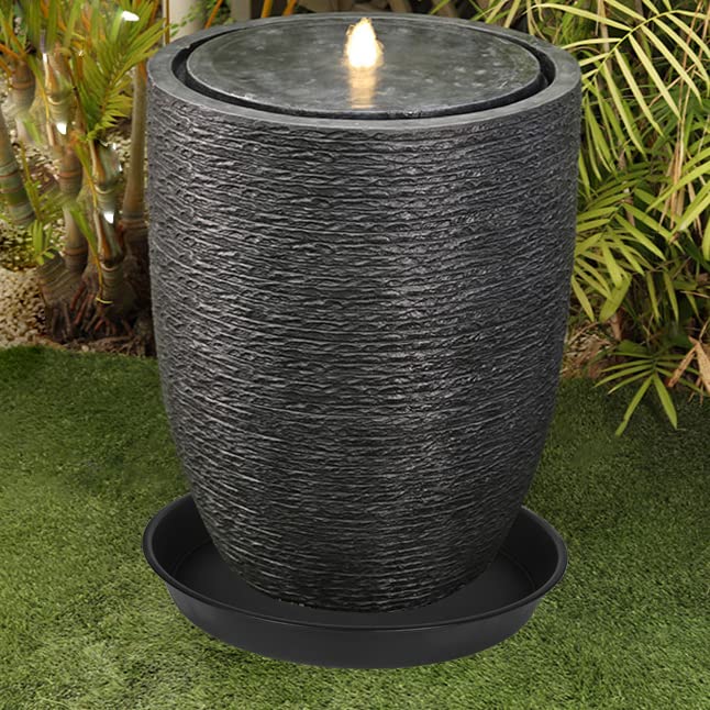 Bleuhome 17-inch saucer with flower pot inside