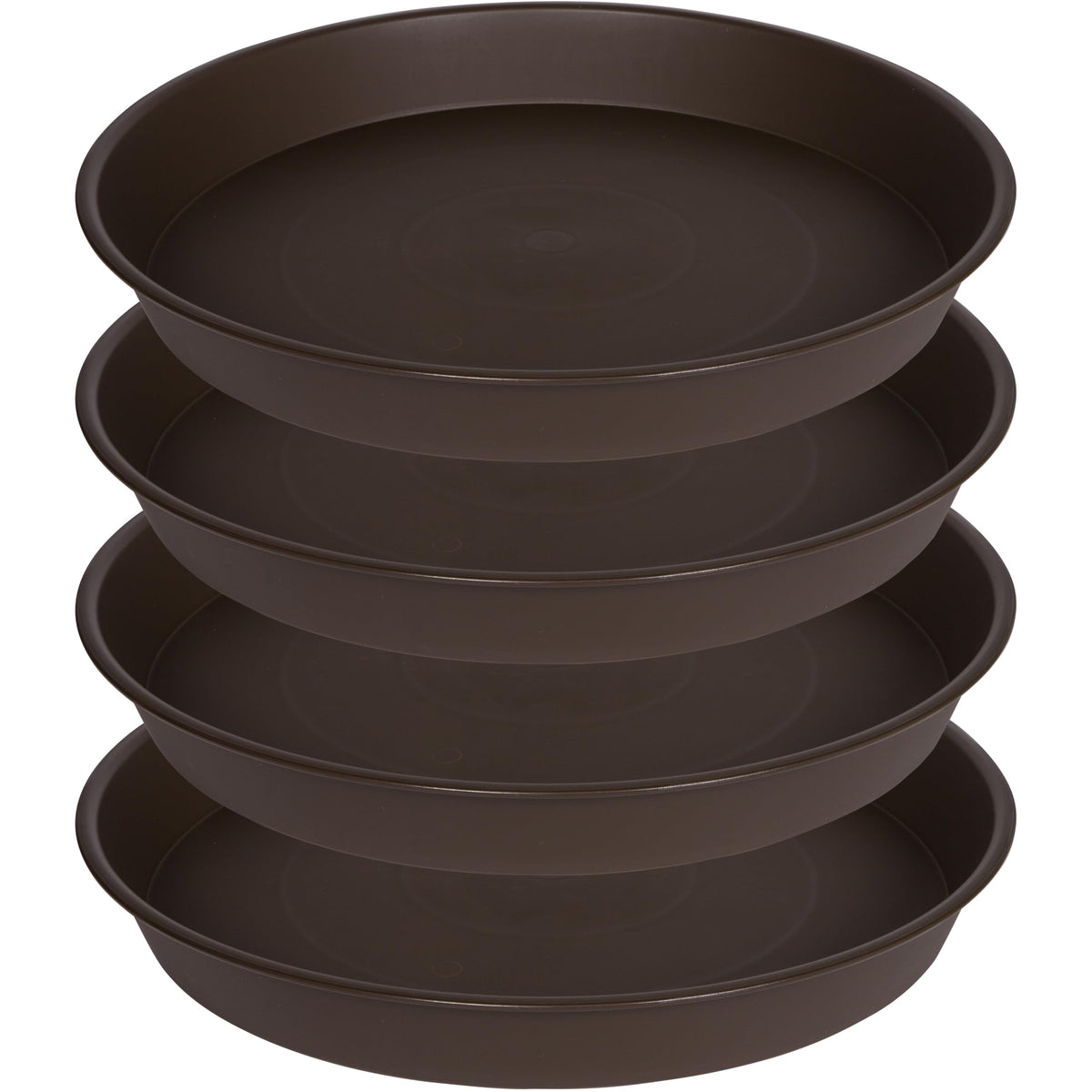 Bleuhome 19-inch plant saucer dark brown front view