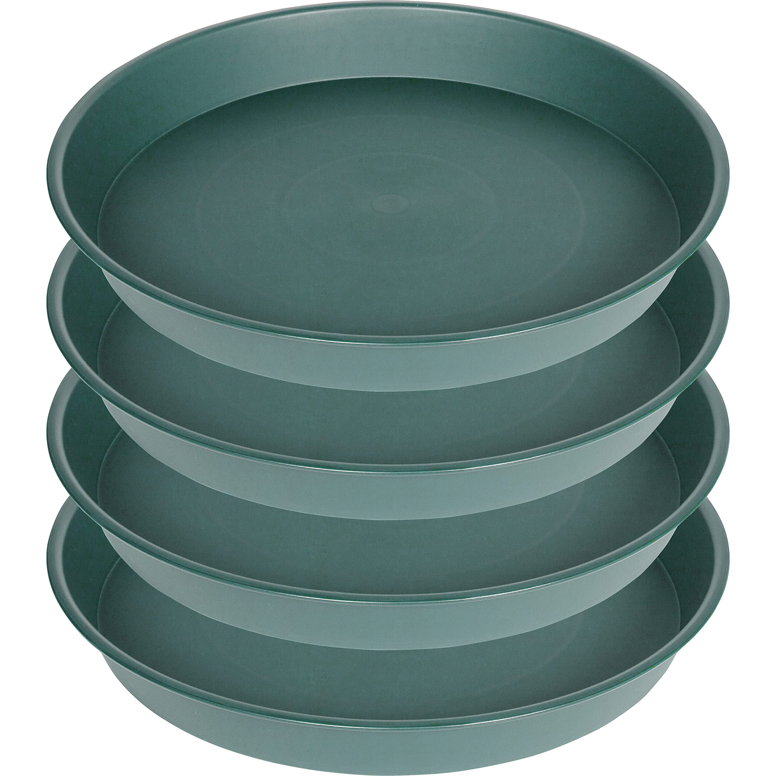 Bleuhome 19 inch plant saucer front view in green