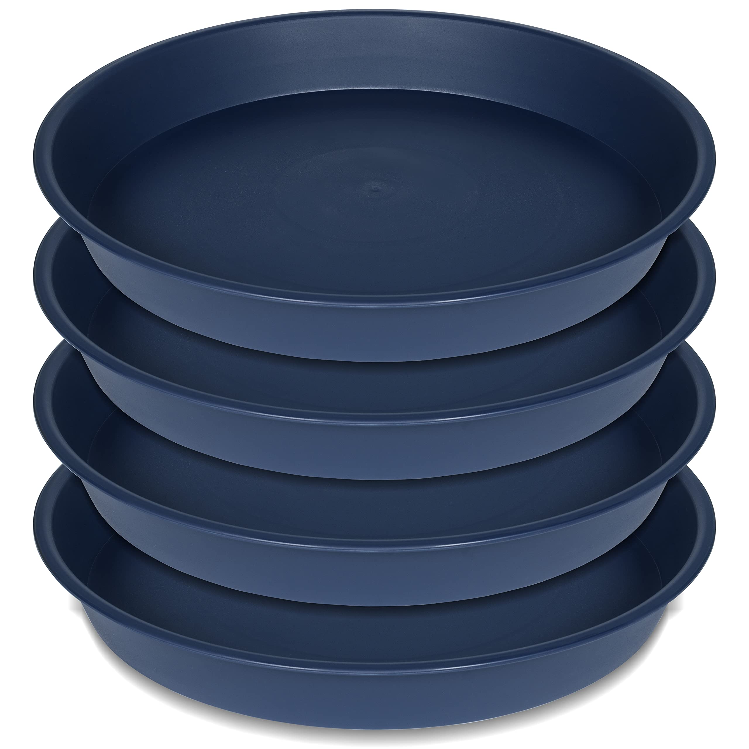 Bleuhome 21 inch blue plant saucer front view