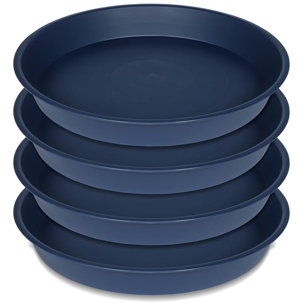 Bleuhome 21 inch blue plant saucer front view