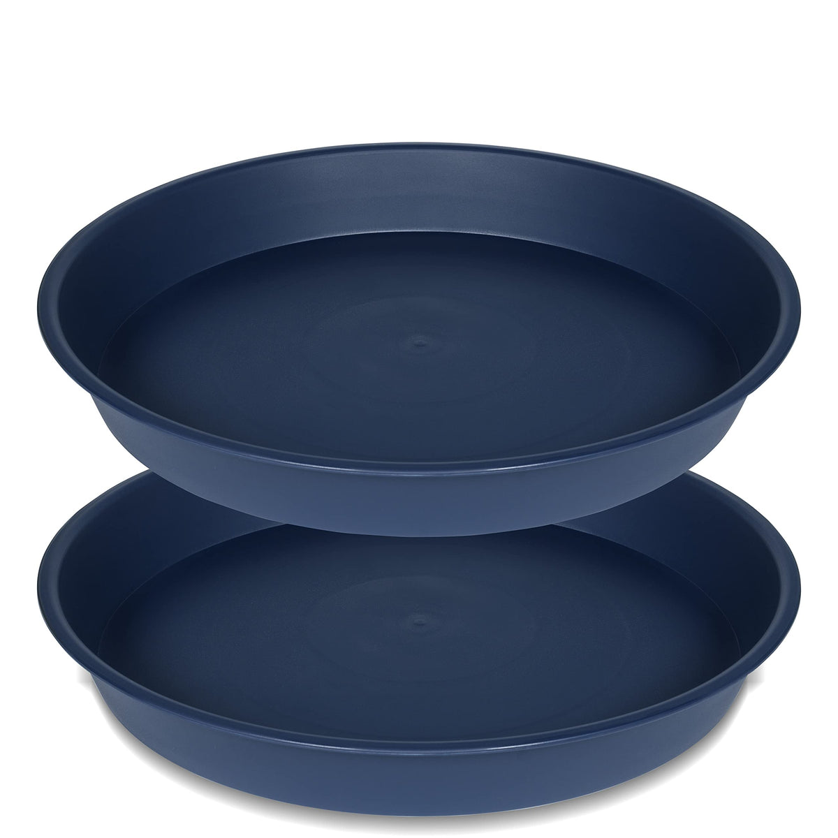 Bleuhome 21-inch blue plant saucer front view