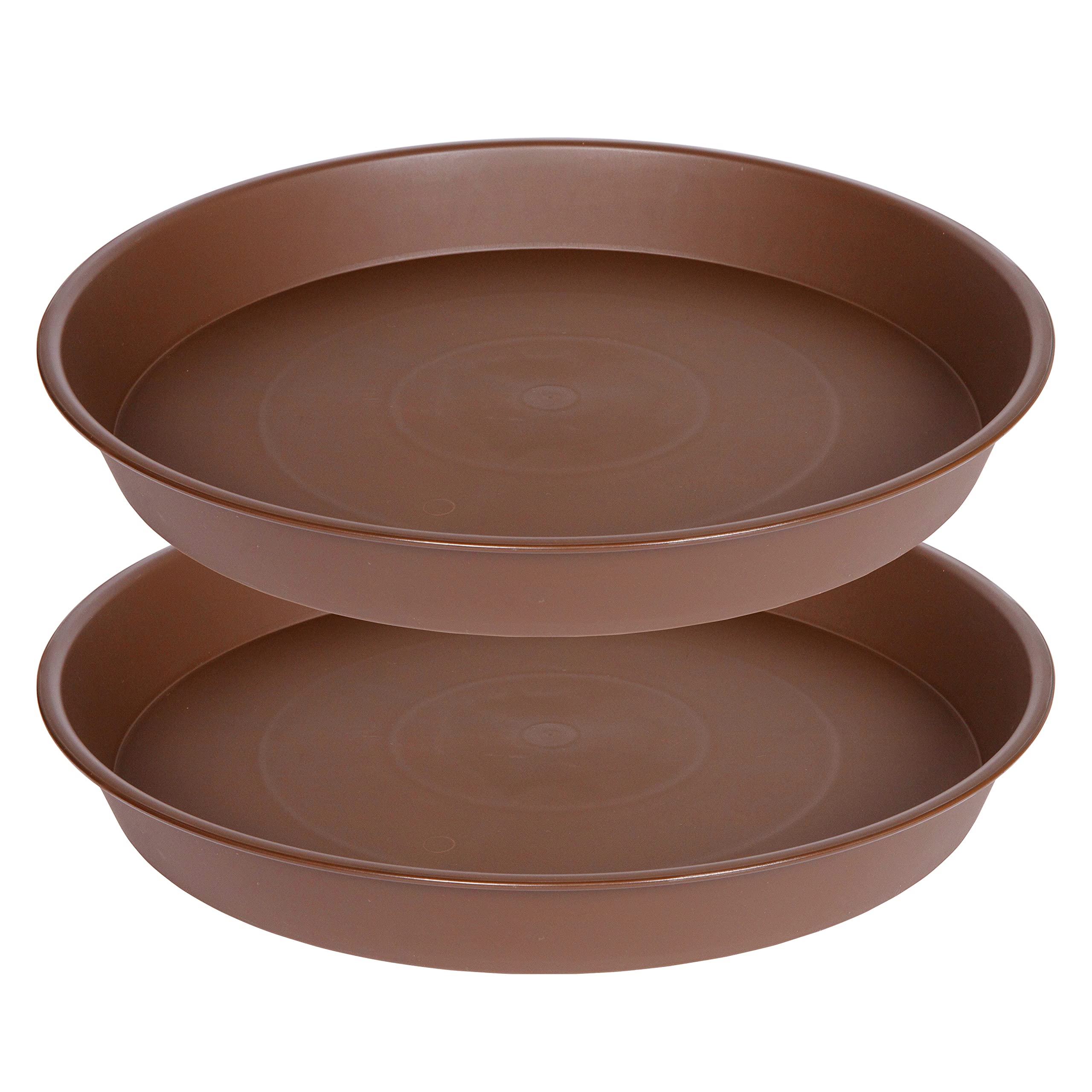 Bleuhome 21-inch chocolate plant saucer front view