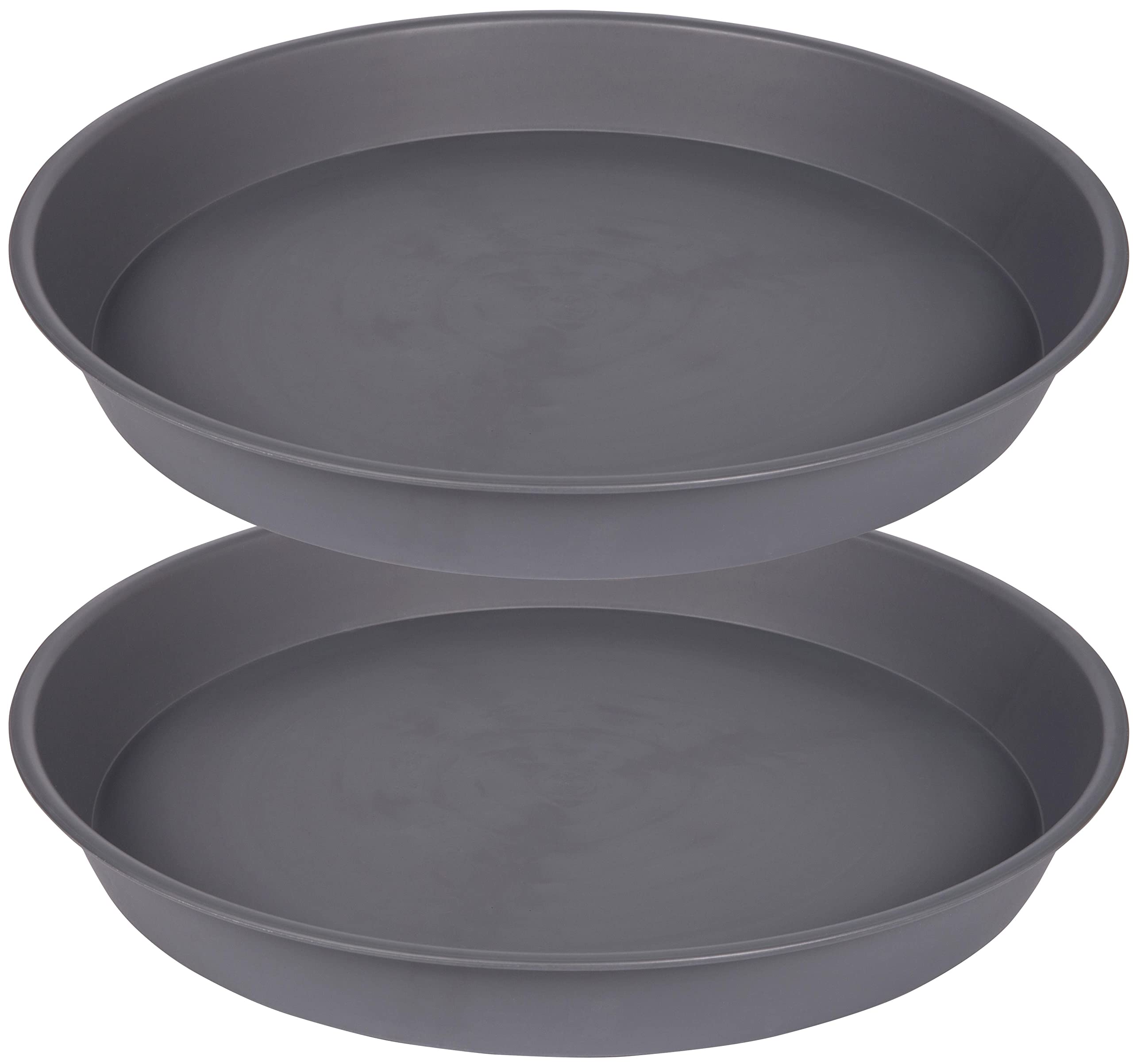Bleuhome 21 inch plant saucer front view in cement colour