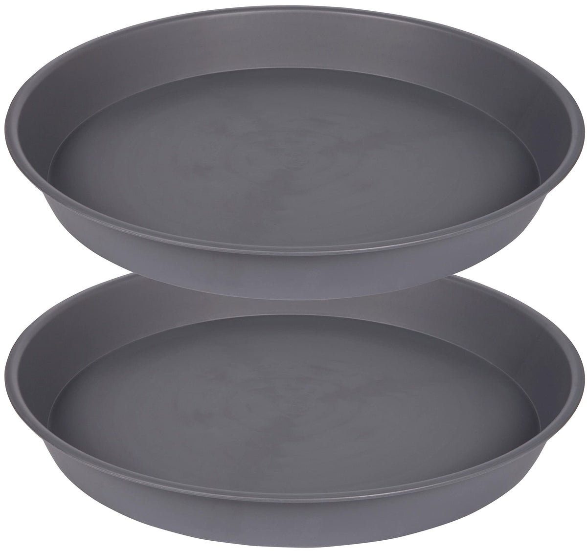 Bleuhome 21 inch plant saucer front view in cement colour
